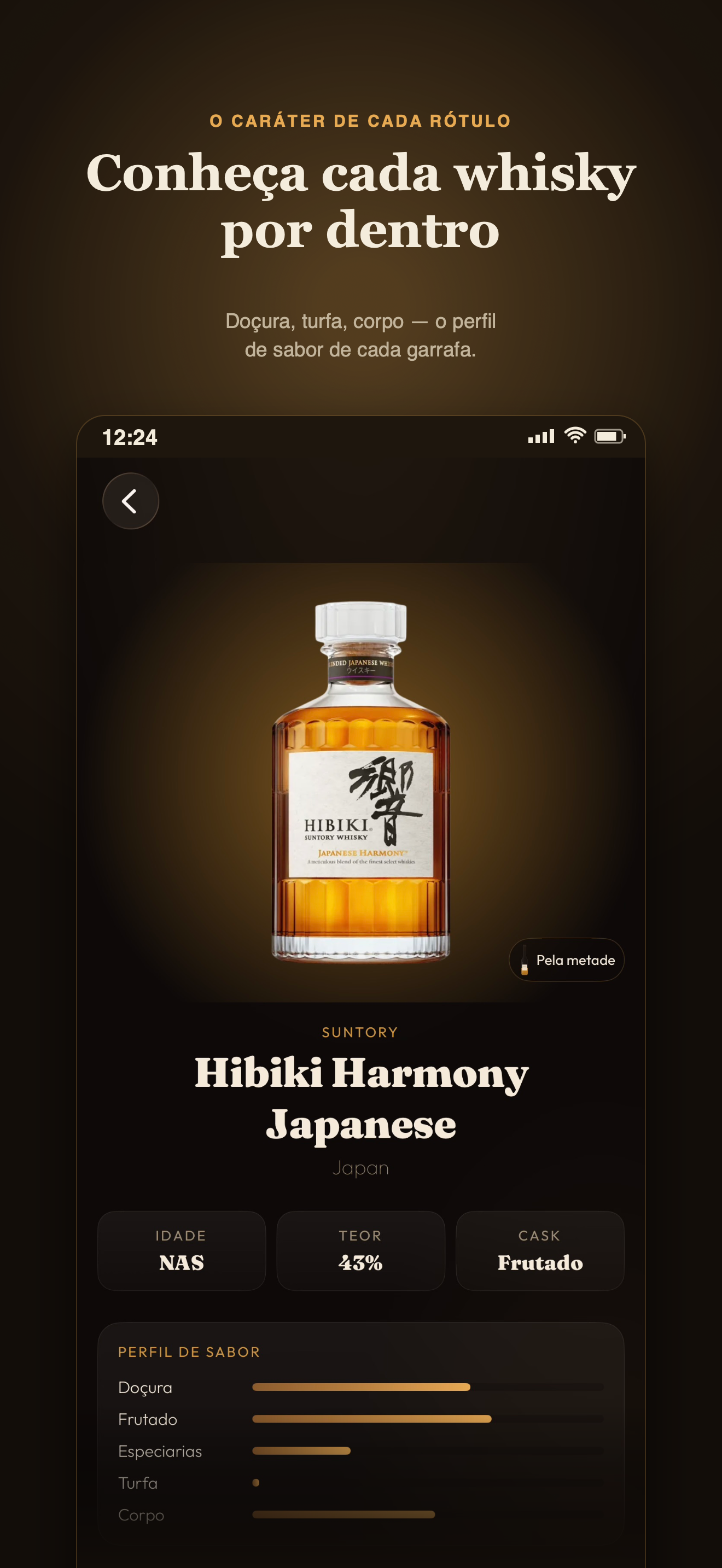 Tela de detalhes de um whisky no My Whiskies